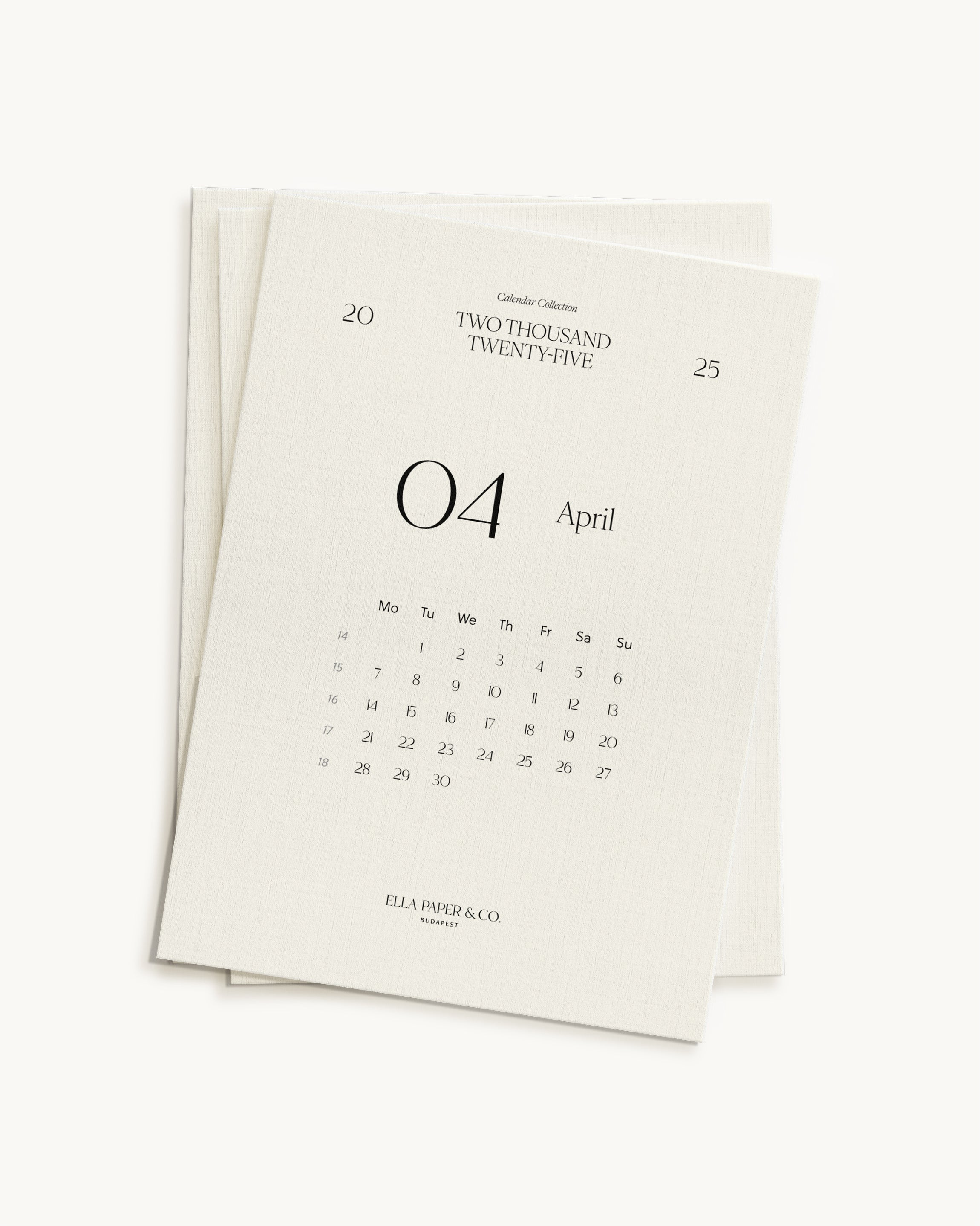 2025 Q2 Monthly Calendar Cards