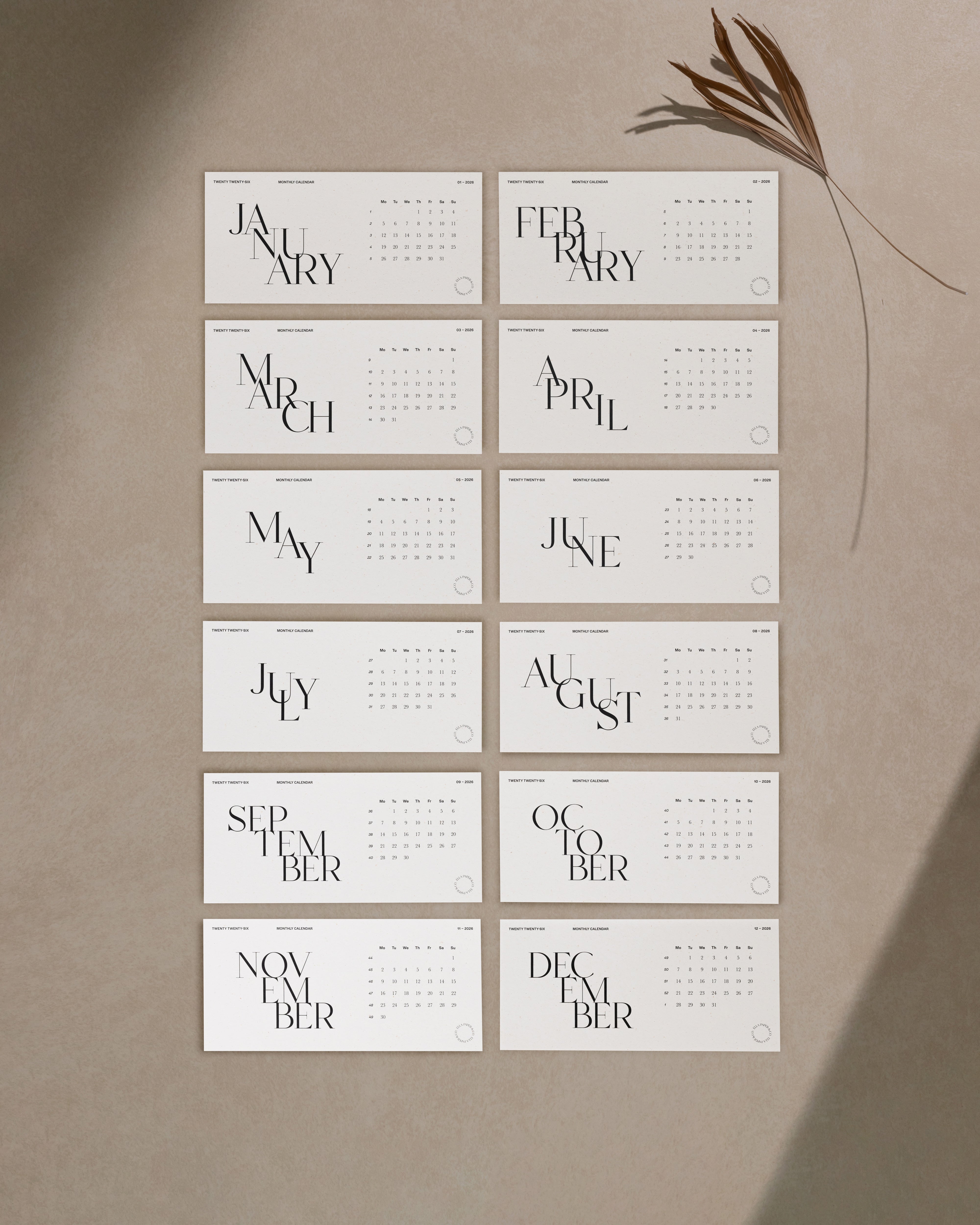 2026 Naptárkártya szett - OYSTER