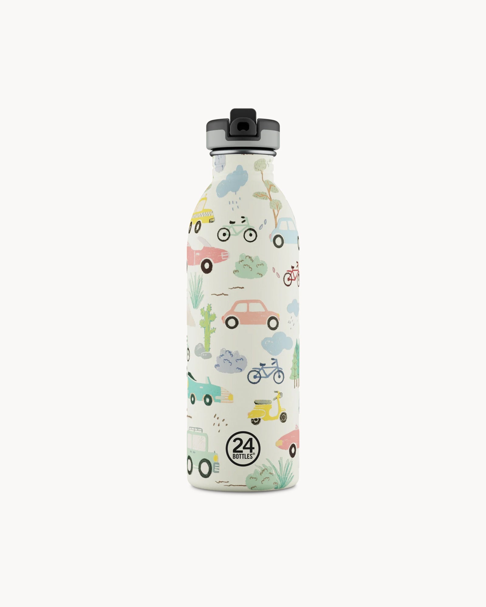 24Bottles Kids 500 ml rozsdamentes acél kulacs szívószálas kupakkal - Adventure Friends