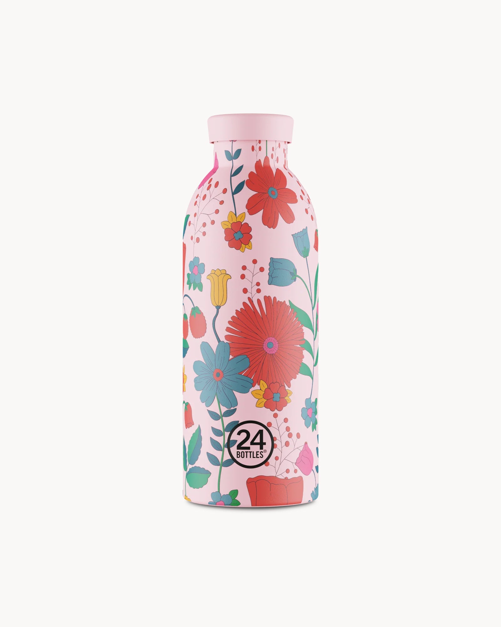 24Bottles Clima 500 ml rozsdamentes acél termosz - Bloom Bloom Pink