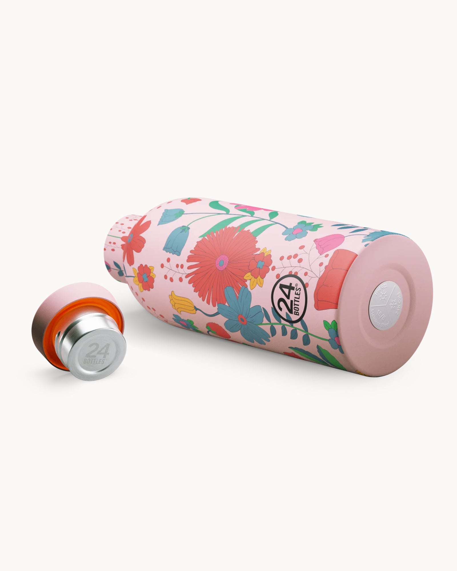 24Bottles Clima 500 ml rozsdamentes acél termosz - Bloom Bloom Pink