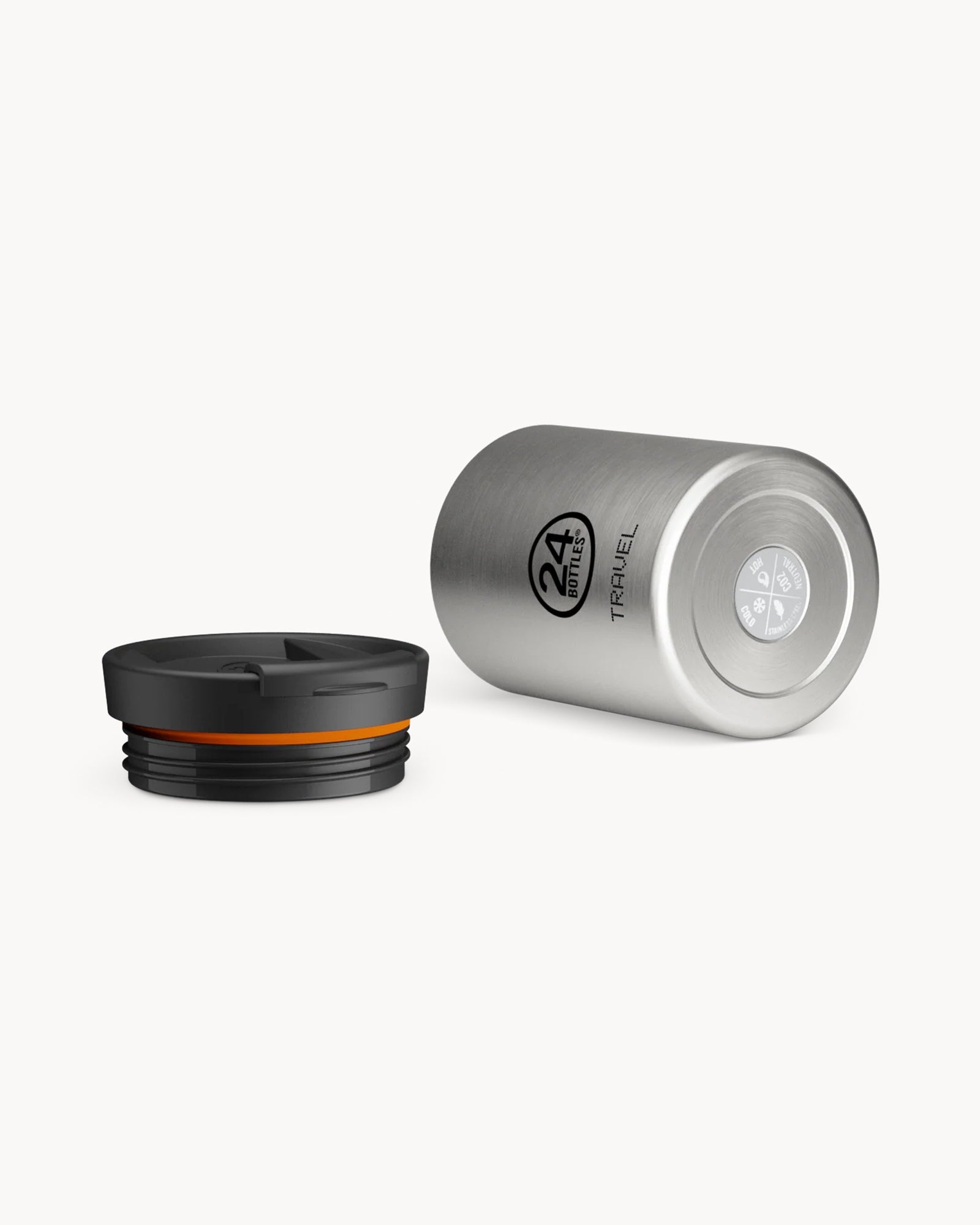 24Bottles Travel Tumbler 350 ml rozsdamentes acél bögre - Brushed Steel