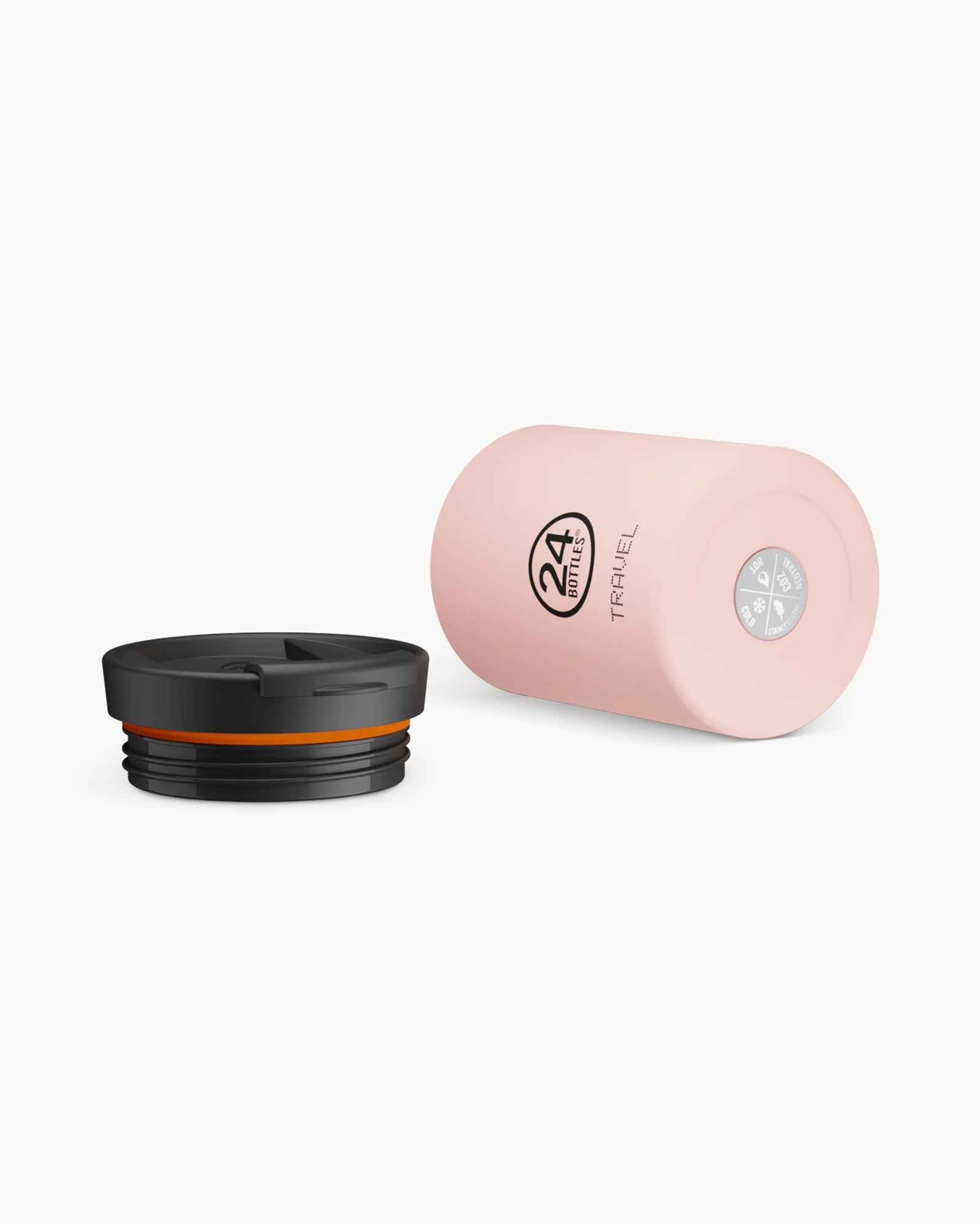 24Bottles Travel Tumbler 350 ml rozsdamentes acél bögre - Dusty Pink