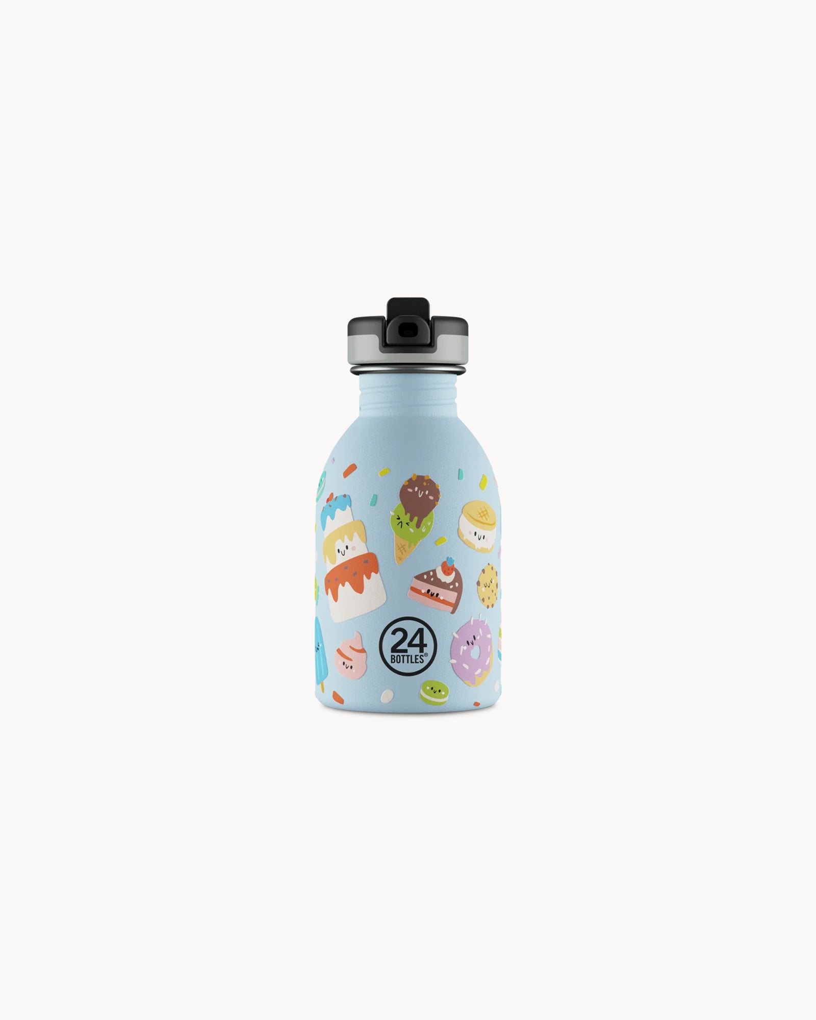 24Bottles Kids 250 ml rozsdamentes acél kulacs szívószálas kupakkal - Sweet Friends