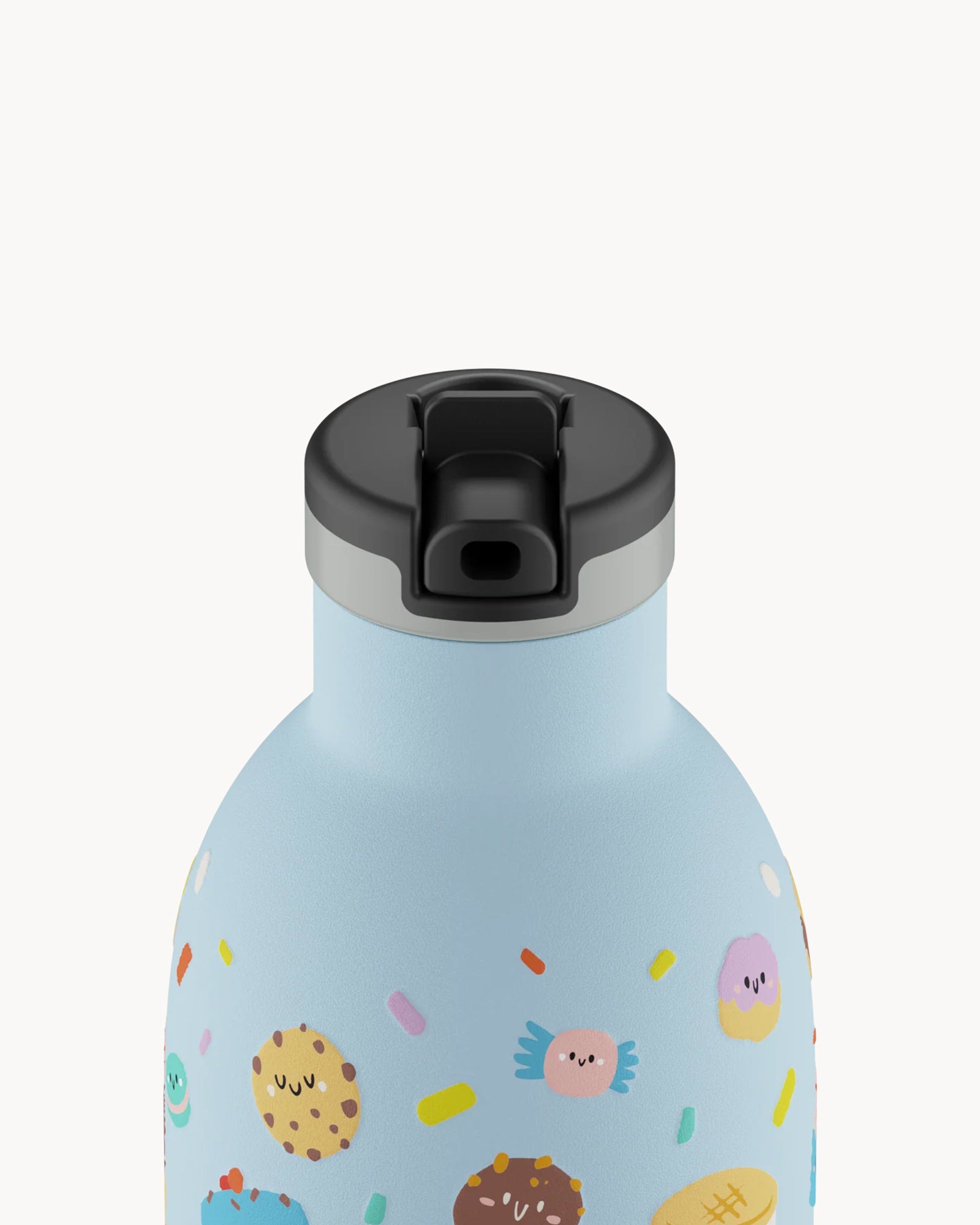 24Bottles Kids 330 ml rozsdamentes acél termosz szívószálas kupakkal - Sweet Friends