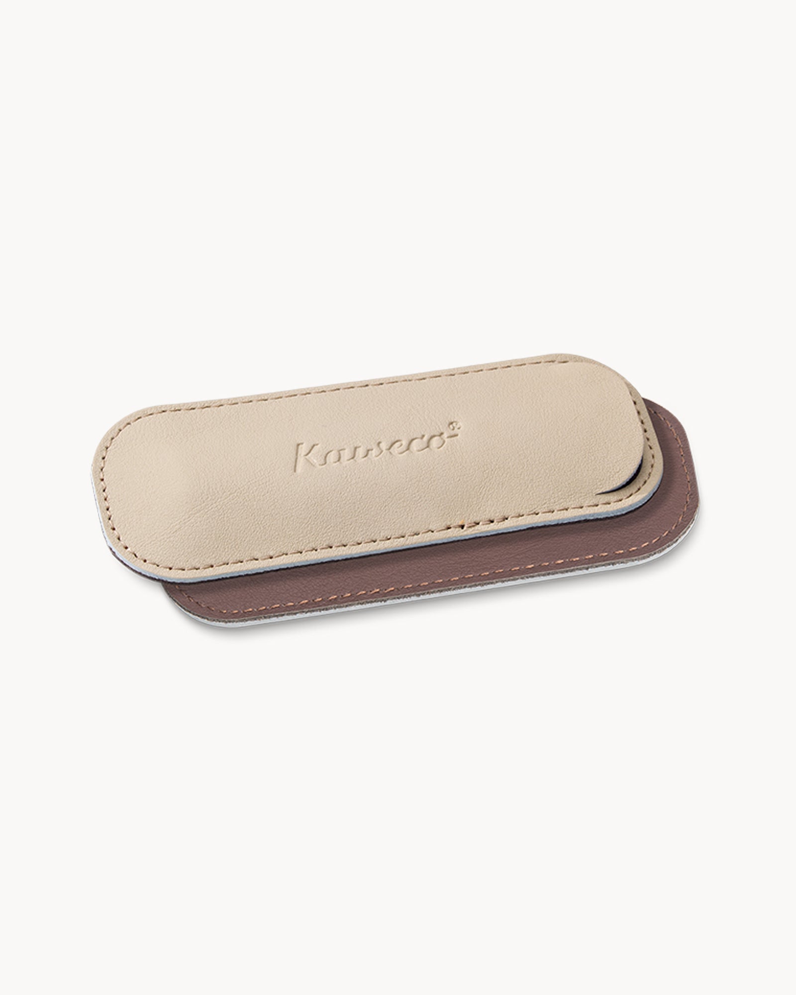 Kaweco ECO bőr tolltartó 2 db SPORT tollhoz – CREAMY ESPRESSO