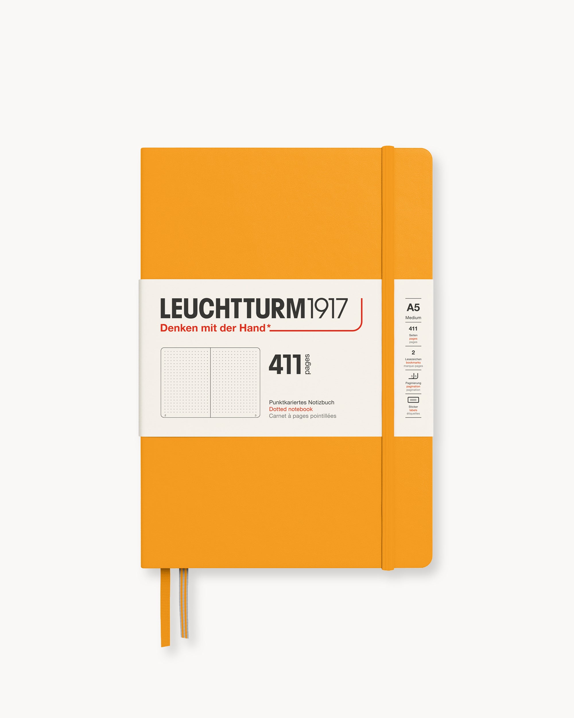 Leuchtturm1917 Notebook 411, pontozott lapos, Medium (A5) – Rising Sun