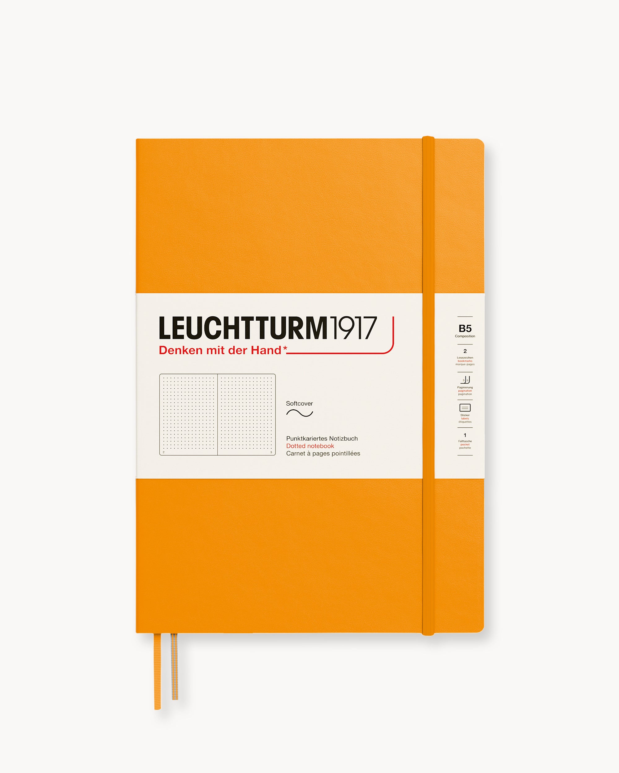 Leuchtturm1917 Softcover Notebook Classic, pontozott lapos, Composition (B5) – Rising Sun
