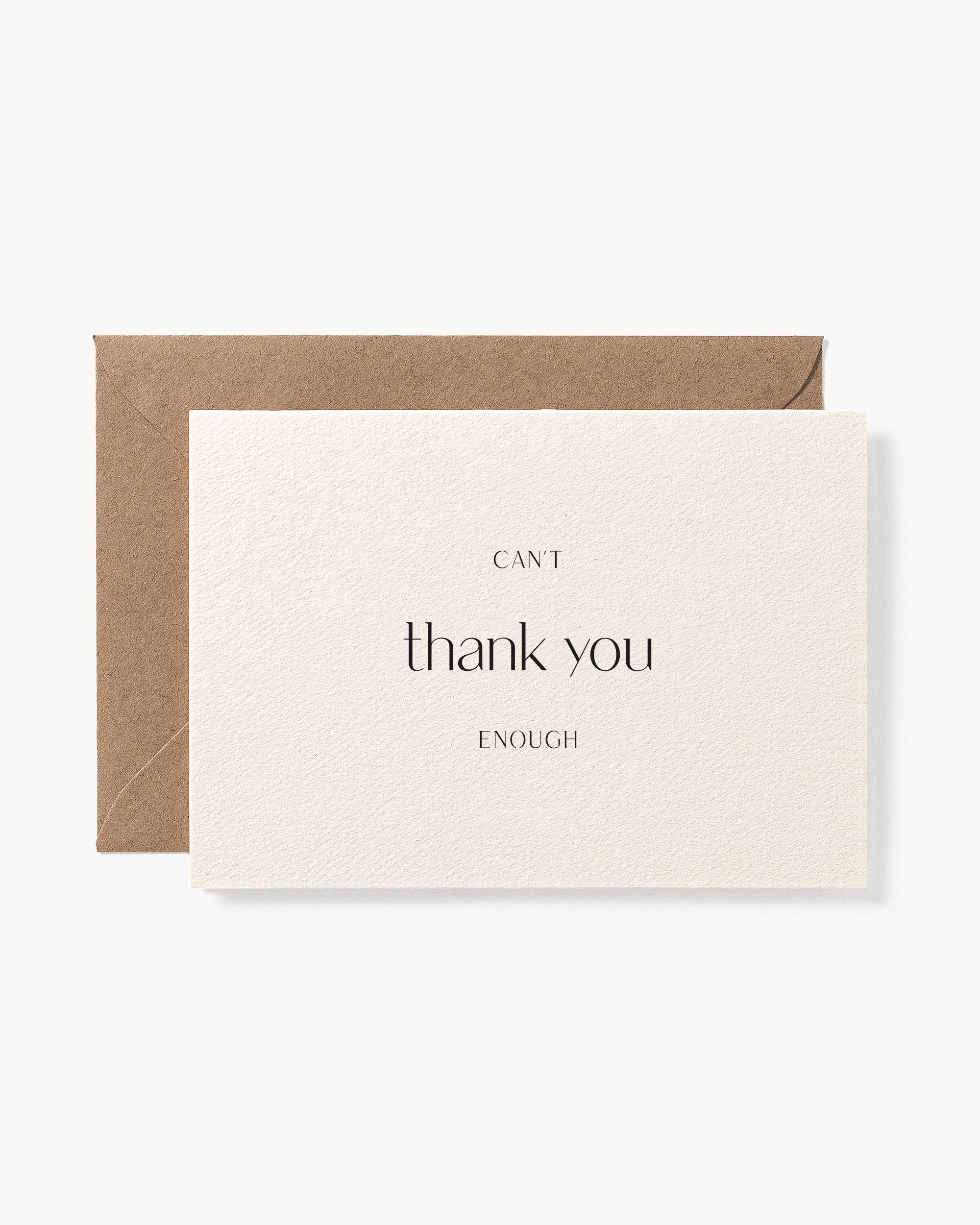 Can't Thank You Enough