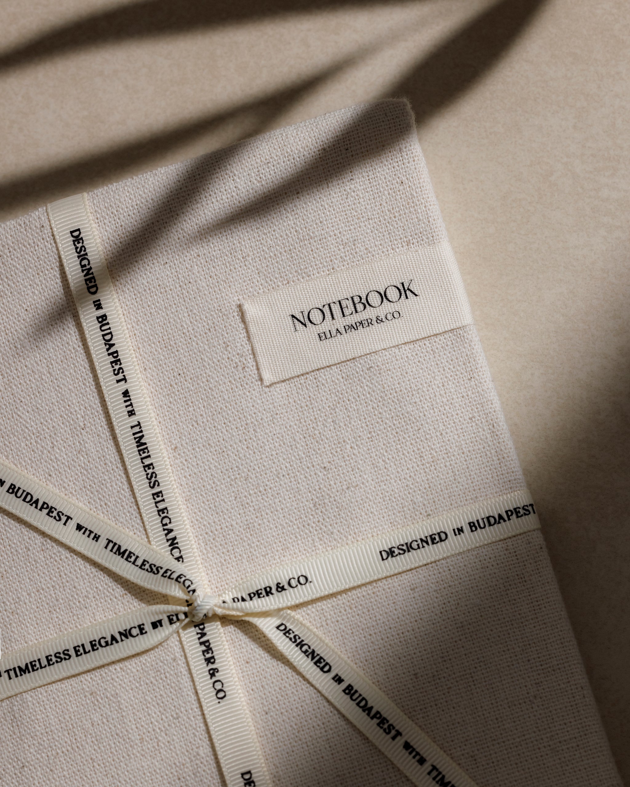 Linen Cover Notebook – Vonalazott jegyzetfüzet lenvászon huzattal