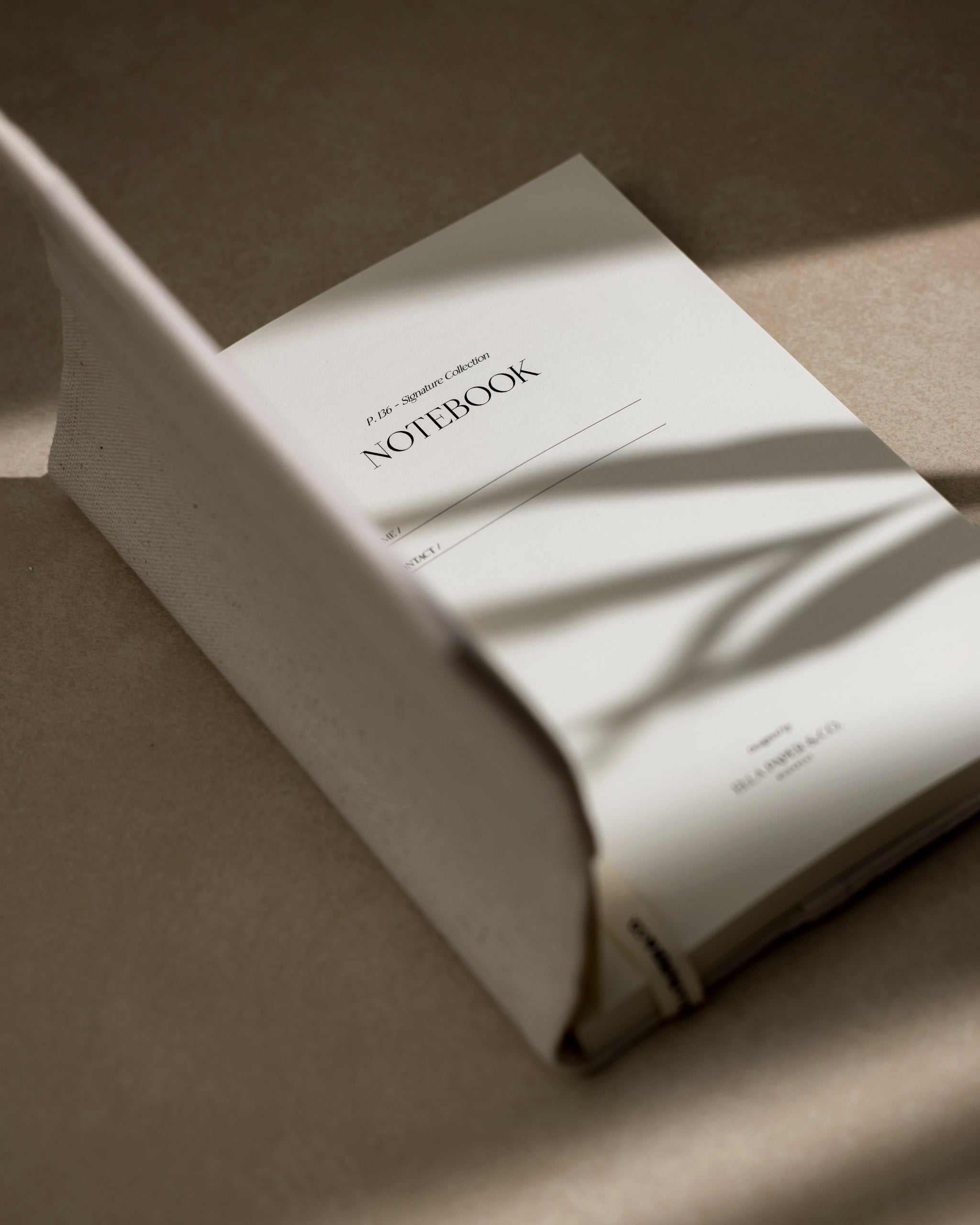 Linen Cover Notebook – Vonalazott jegyzetfüzet lenvászon huzattal