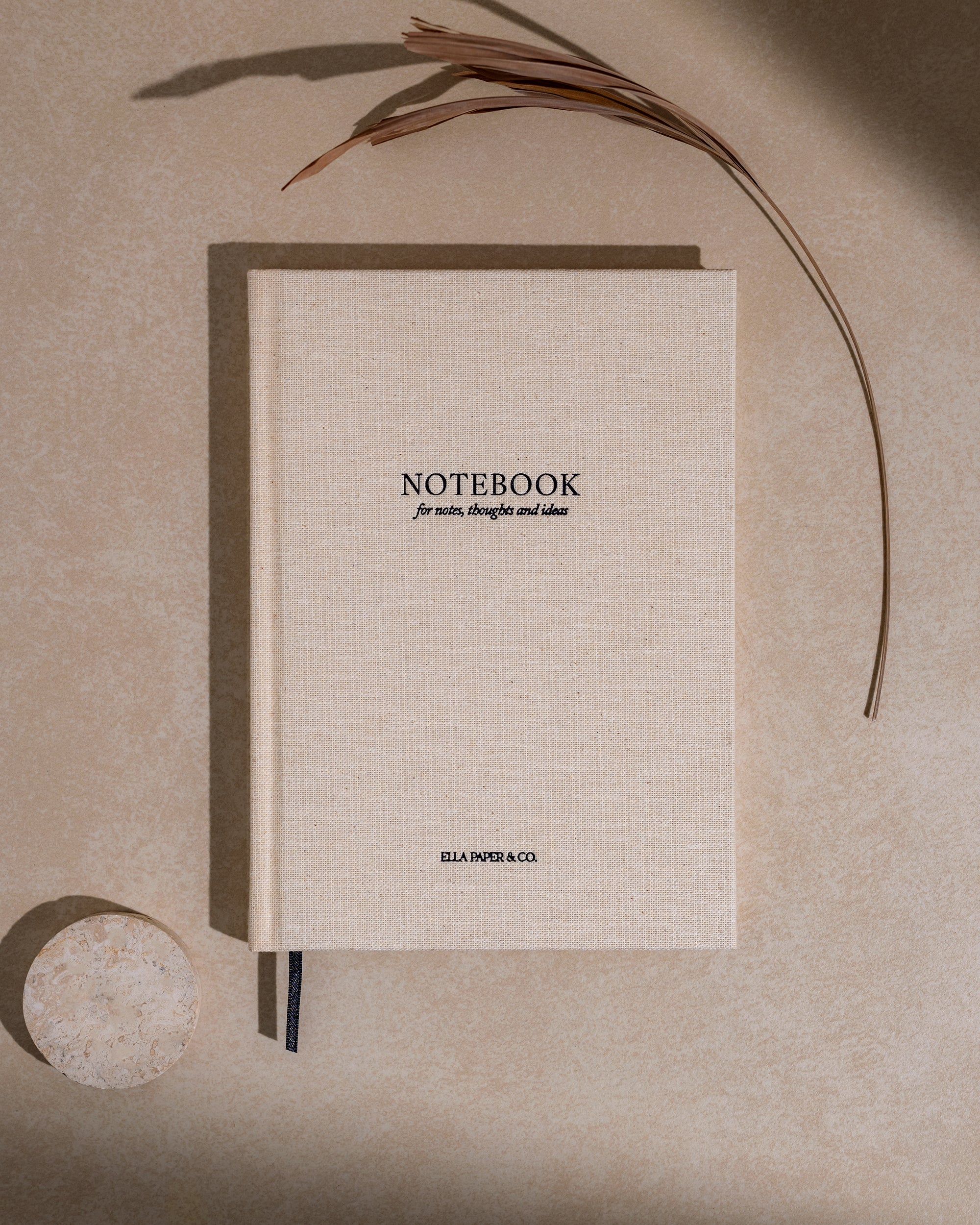 Linen Notebook OATMEAL - A5 jegyzetfüzet (vonalas)