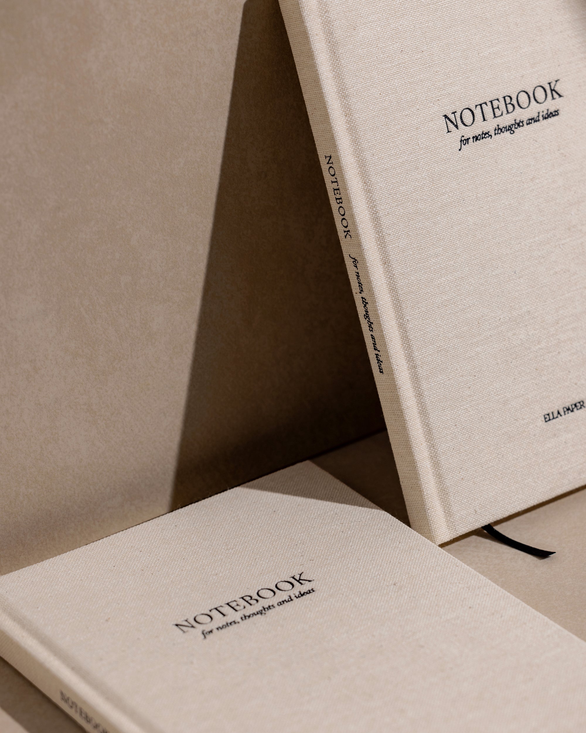 Linen Notebook OATMEAL - A5 jegyzetfüzet (vonalas)