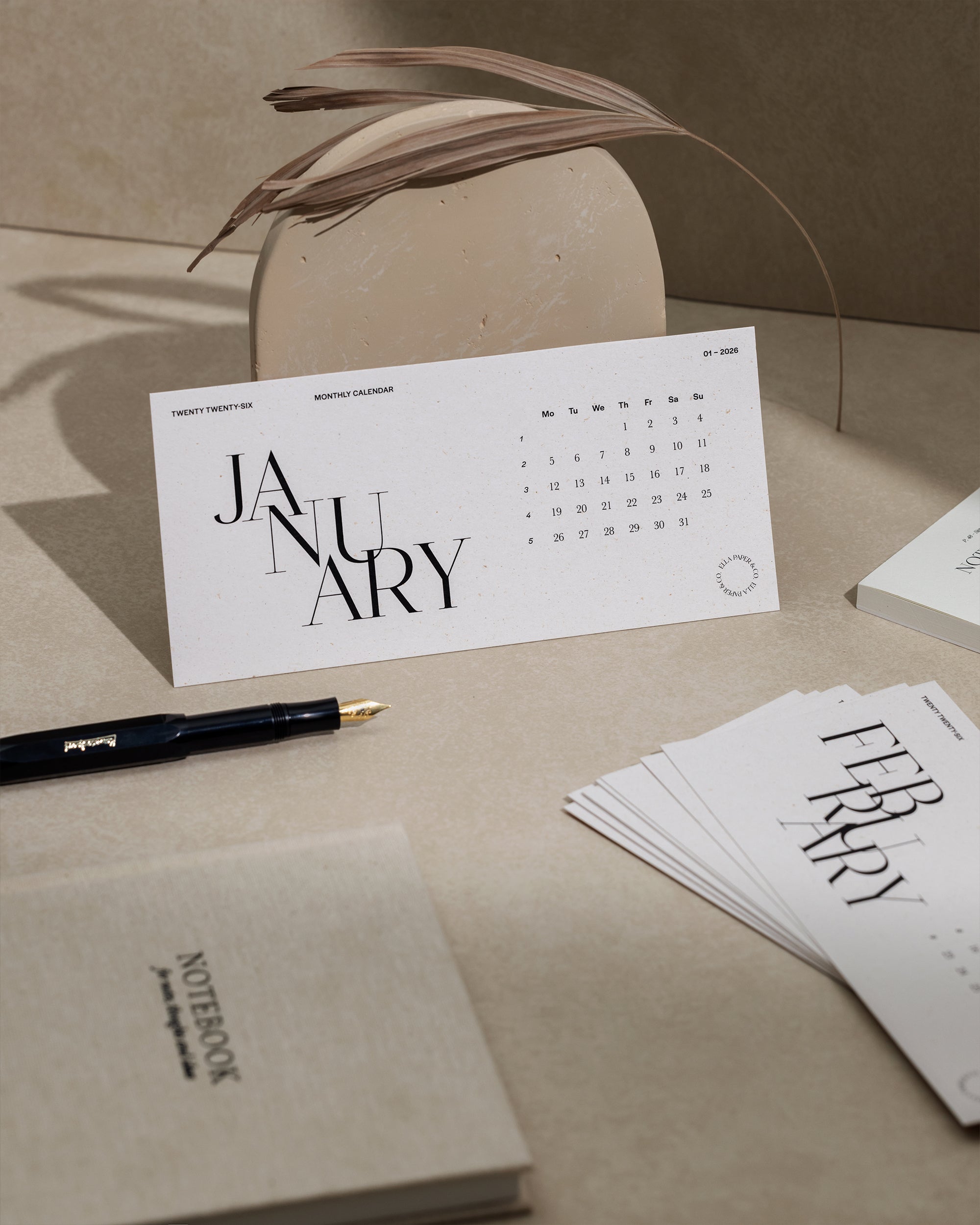 2026 Asztali naptárkártya szett - OYSTER