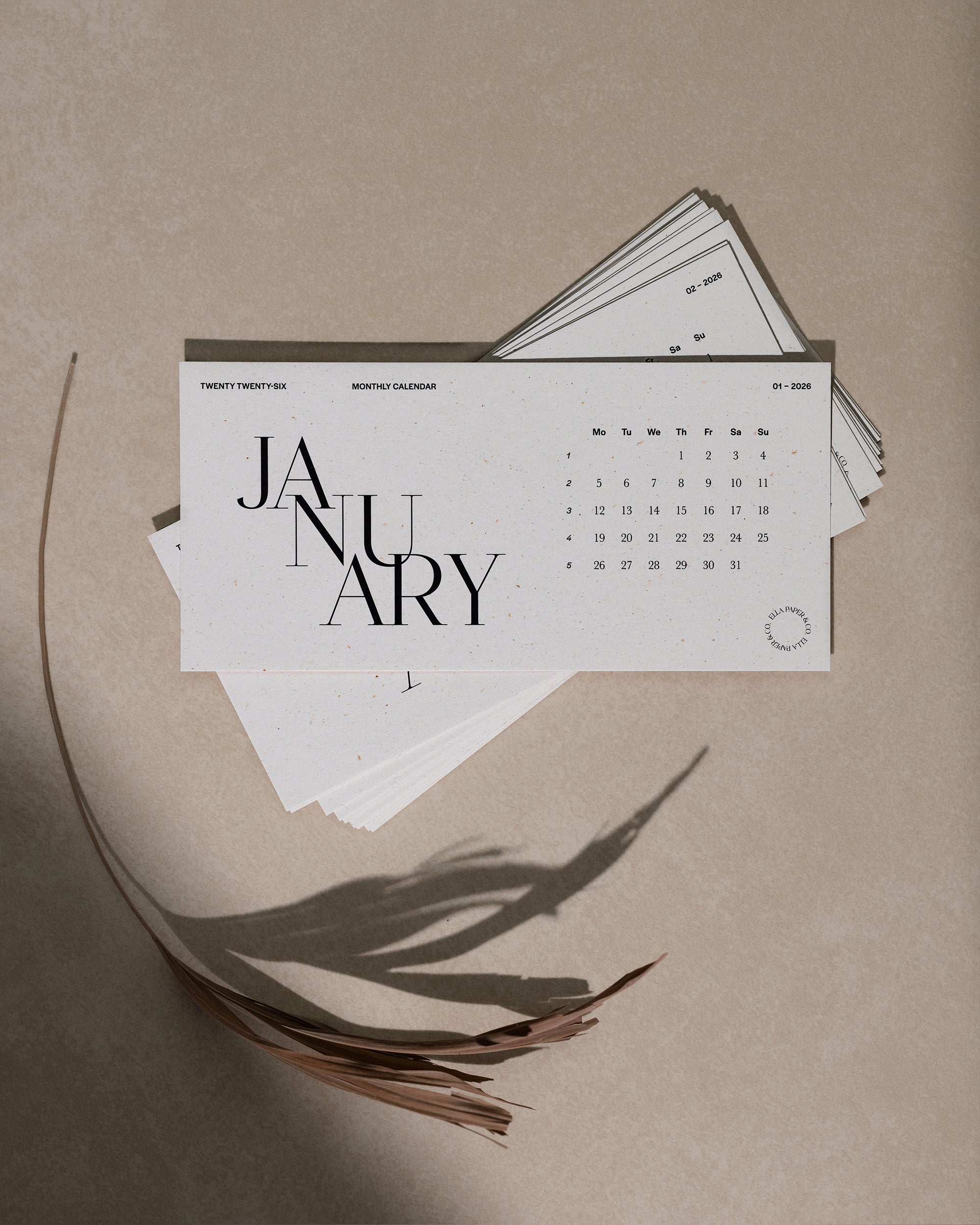 2026 Asztali naptárkártya szett - OYSTER