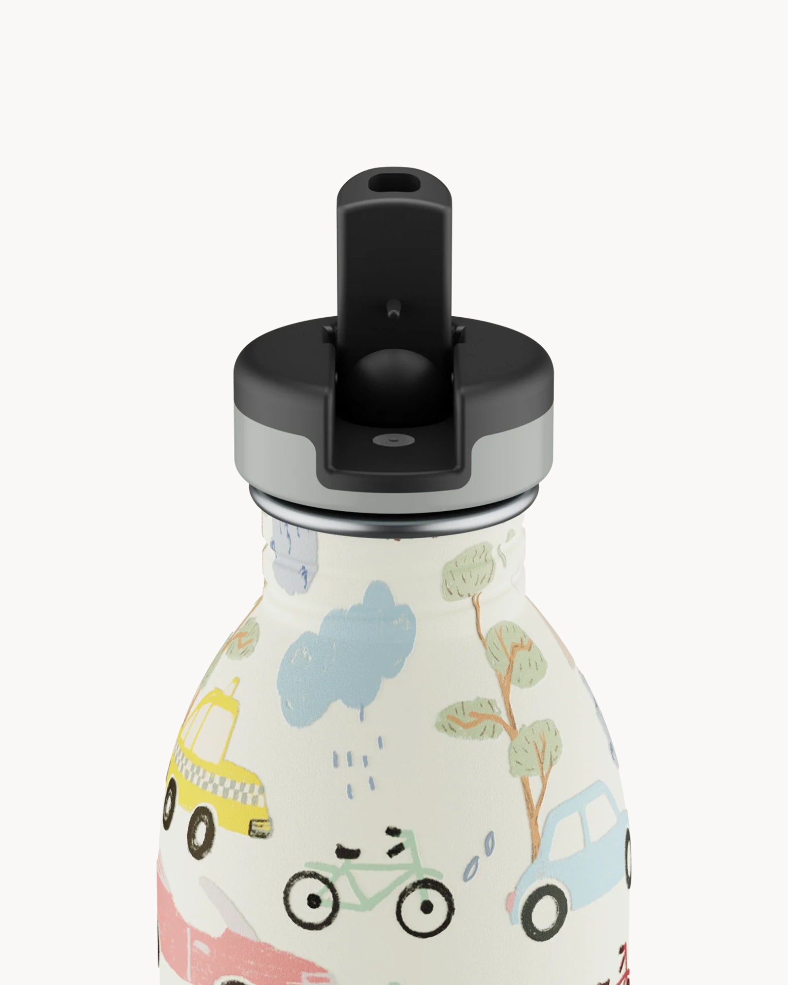 24Bottles Kids 500 ml rozsdamentes acél kulacs szívószálas kupakkal - Adventure Friends