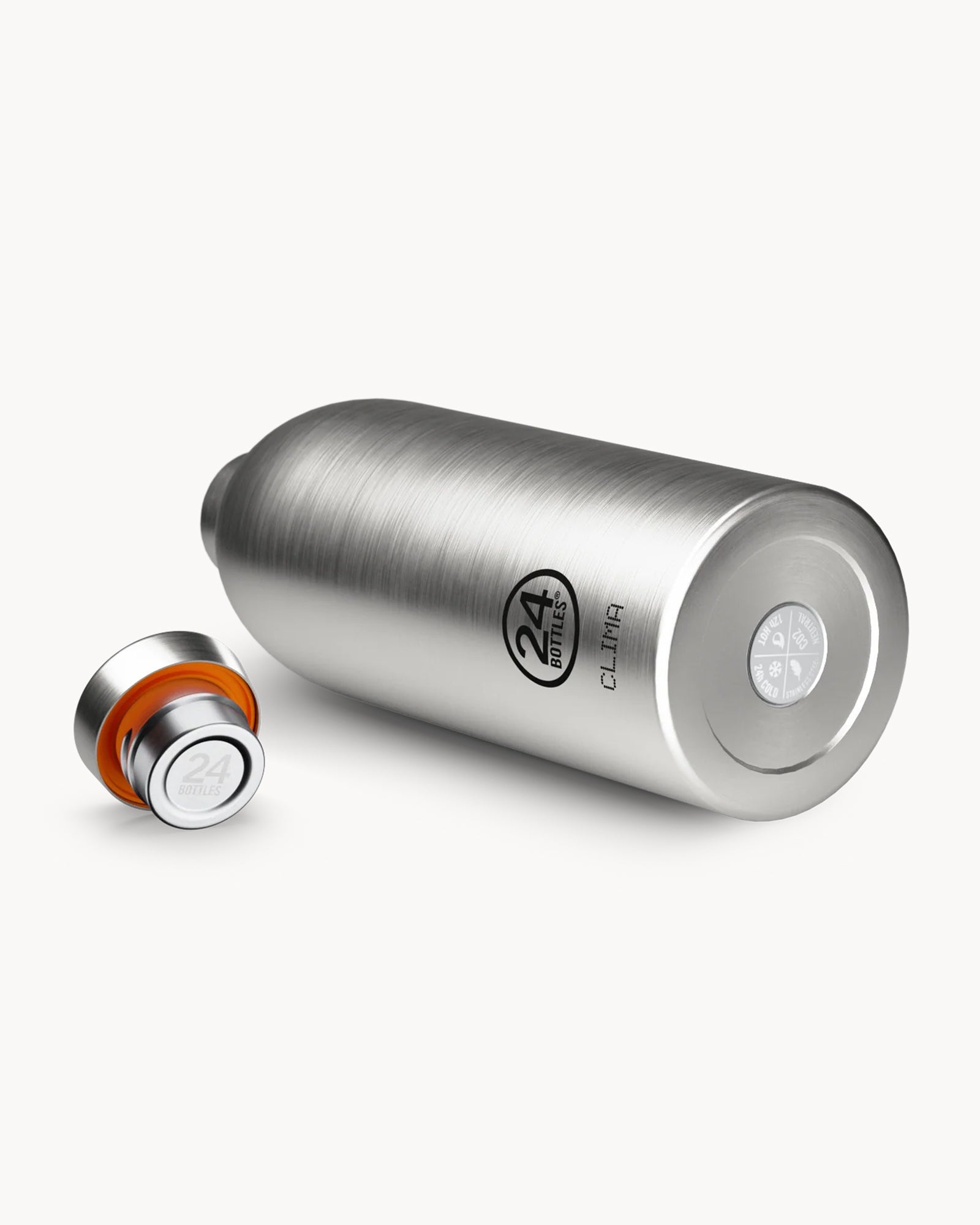 24Bottles Clima 850 ml rozsdamentes acél termosz - Brushed Steel