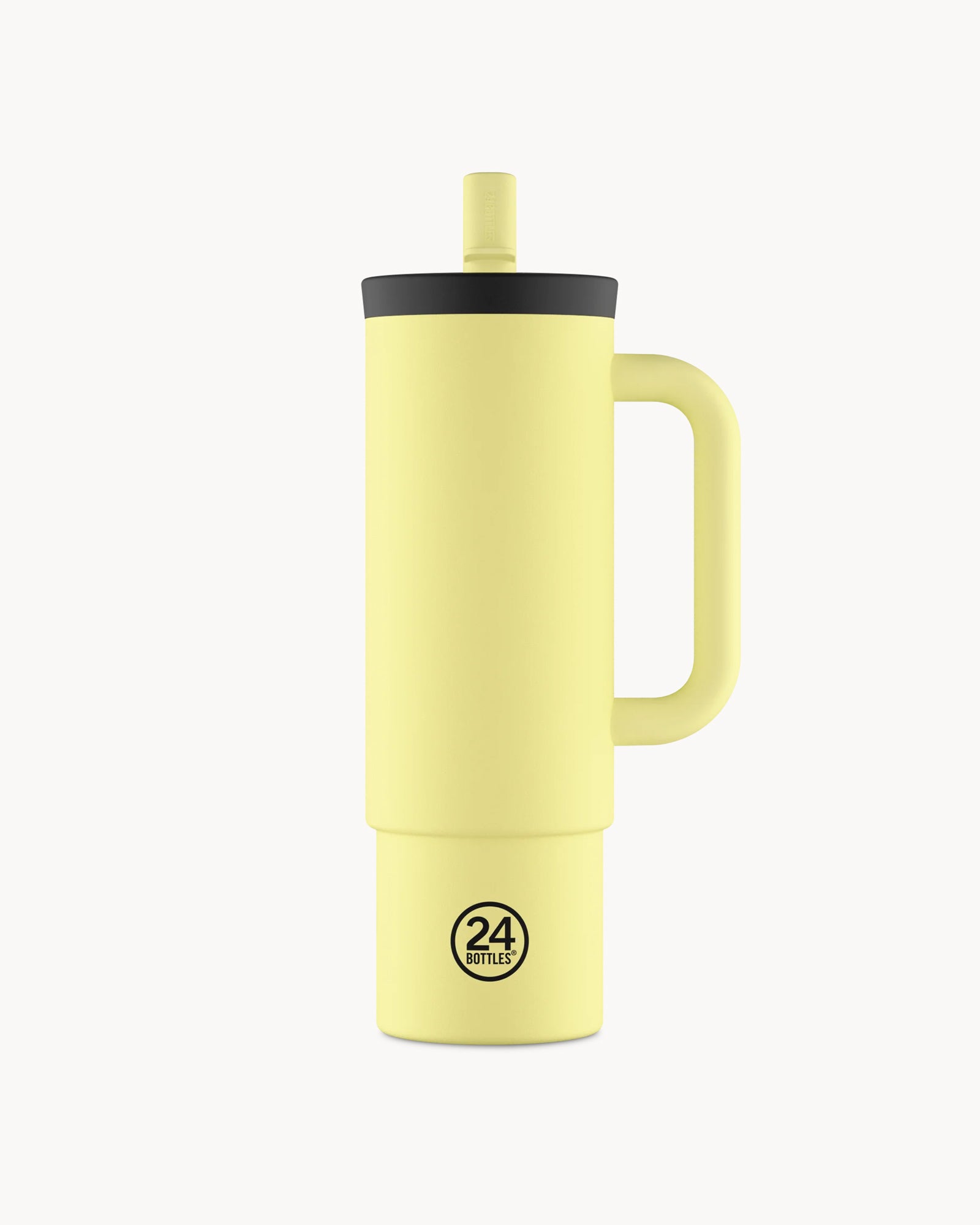 24Bottles Straw Cup 800 ml rozsdamentes acél bögre szívószállal - Citrus