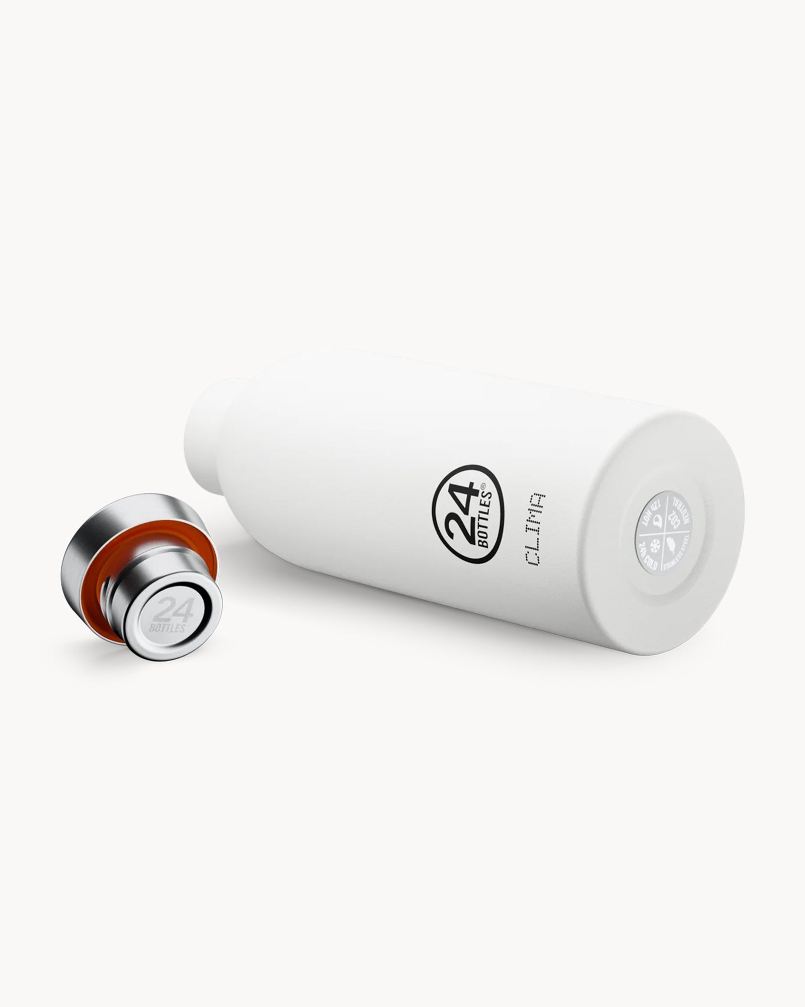 24Bottles Clima 500 ml rozsdamentes acél termosz - Ice White