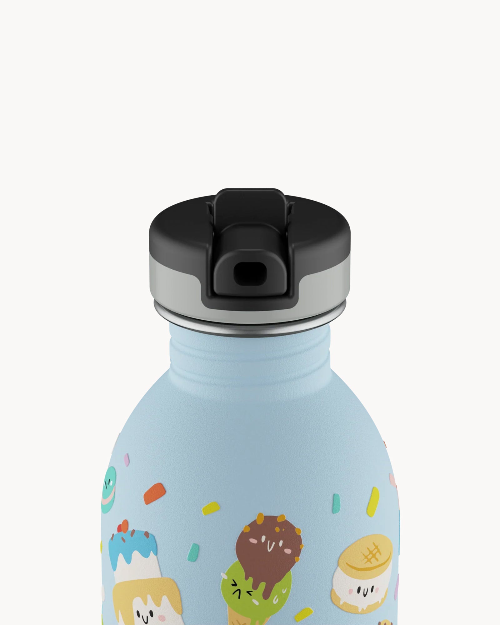 24Bottles Kids 250 ml rozsdamentes acél kulacs szívószálas kupakkal - Sweet Friends