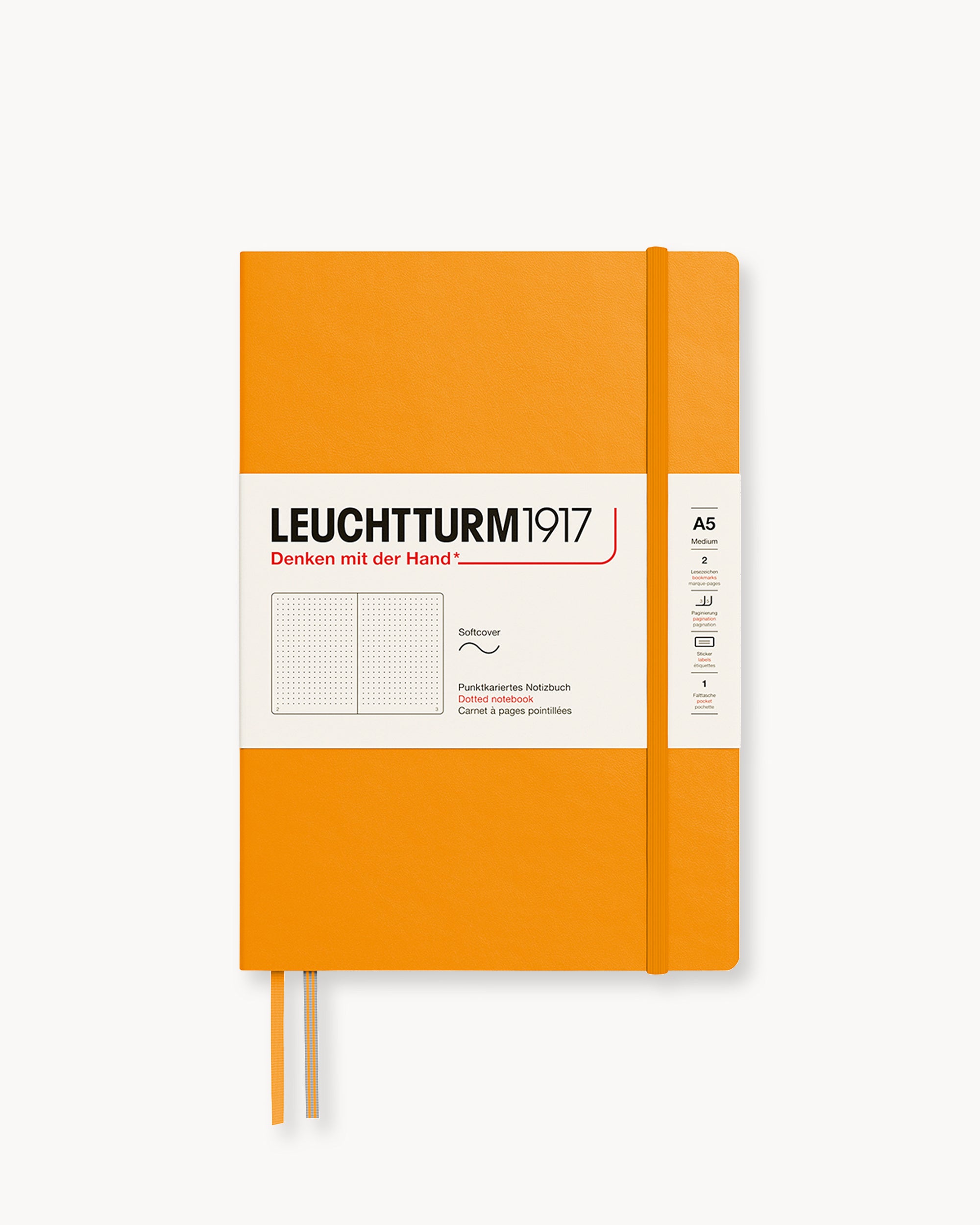Leuchtturm1917 Softcover Notebook Classic, pontozott lapos, Medium (A5) – Rising Sun
