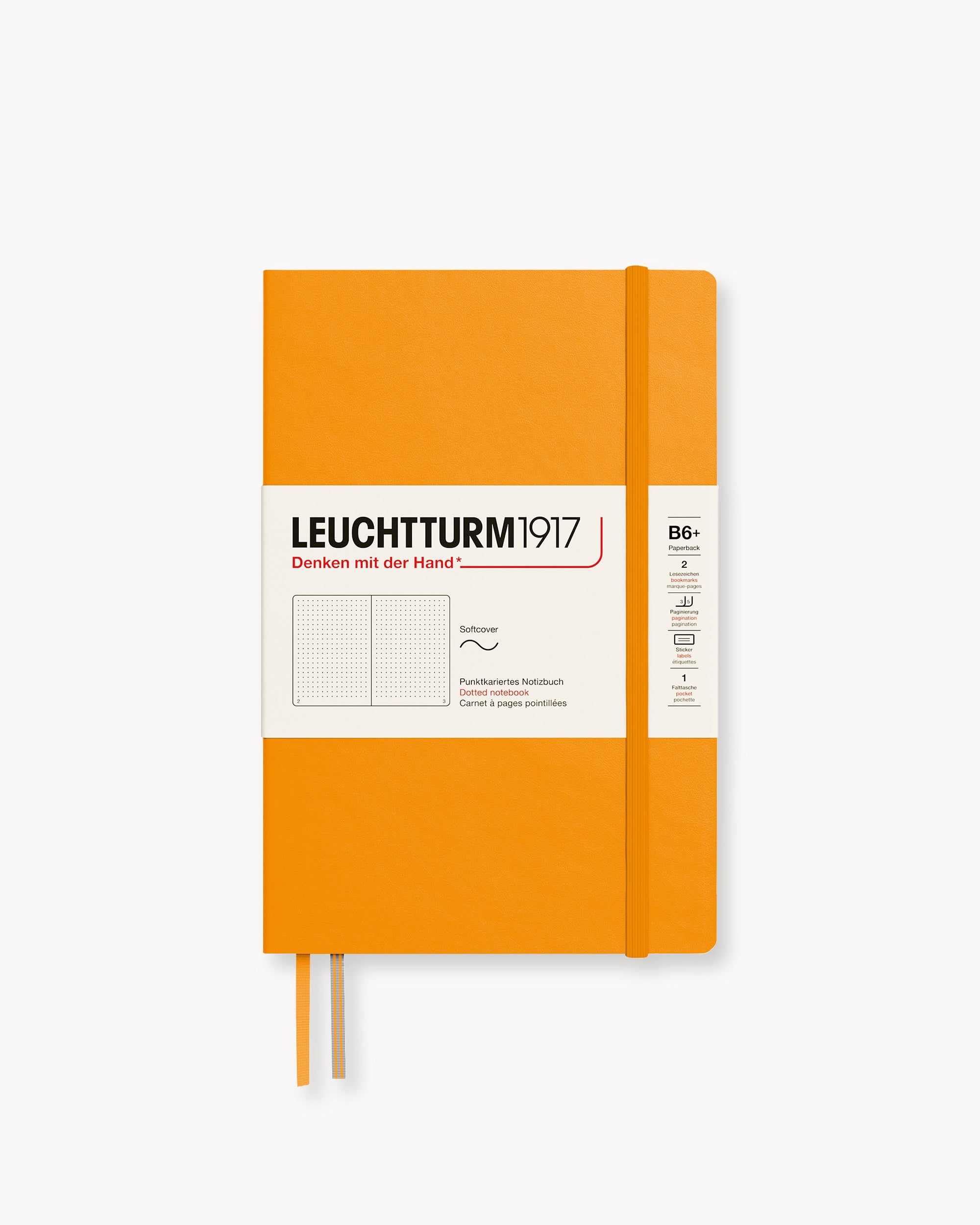 Leuchtturm1917 Softcover Notebook Classic, pontozott lapos, Paperback (B6+) – Rising Sun