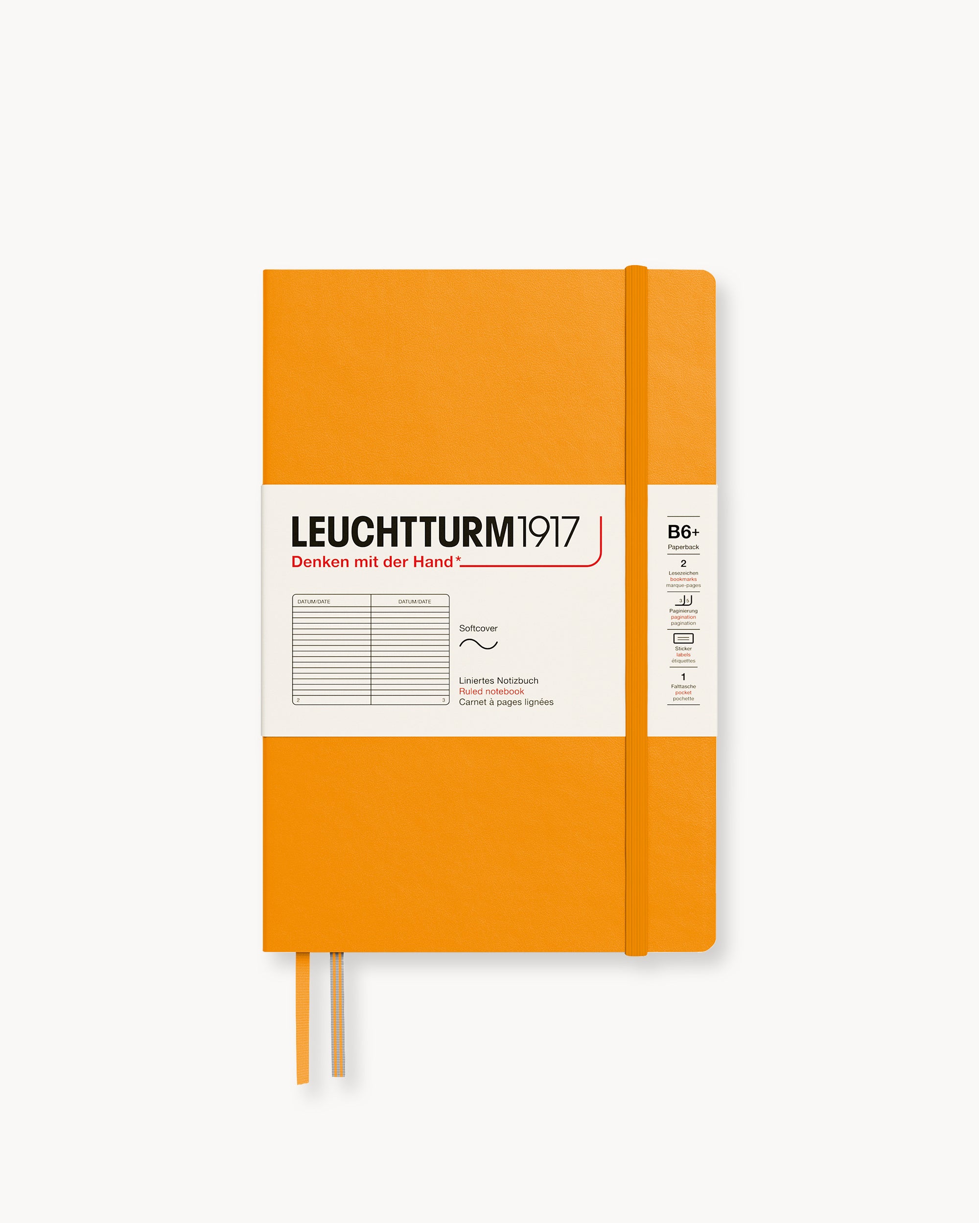Leuchtturm1917 Softcover Notebook Classic, vonalas, Paperback (B6+) – Rising Sun