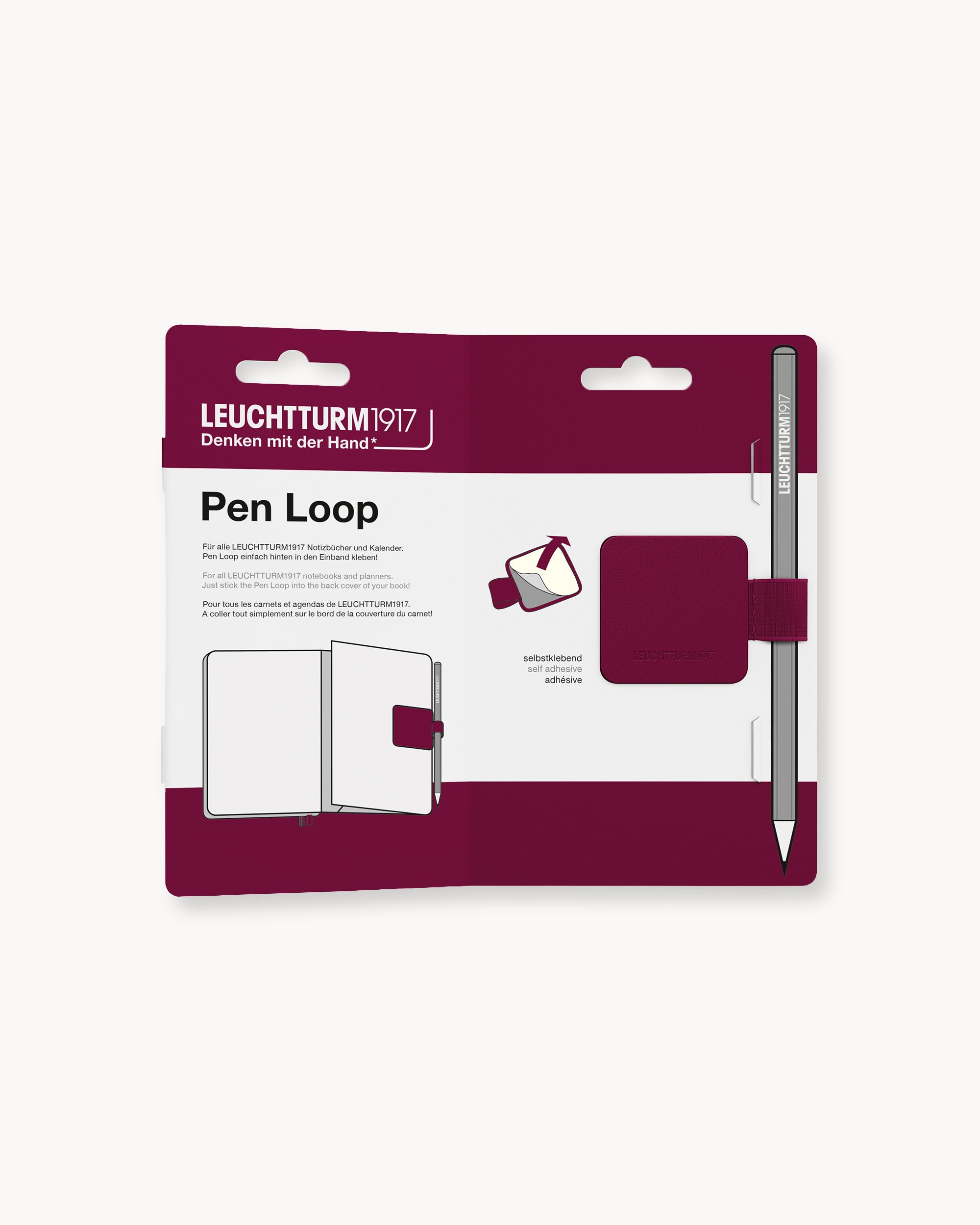 Leuchtturm1917 Pen Loop – Port Red
