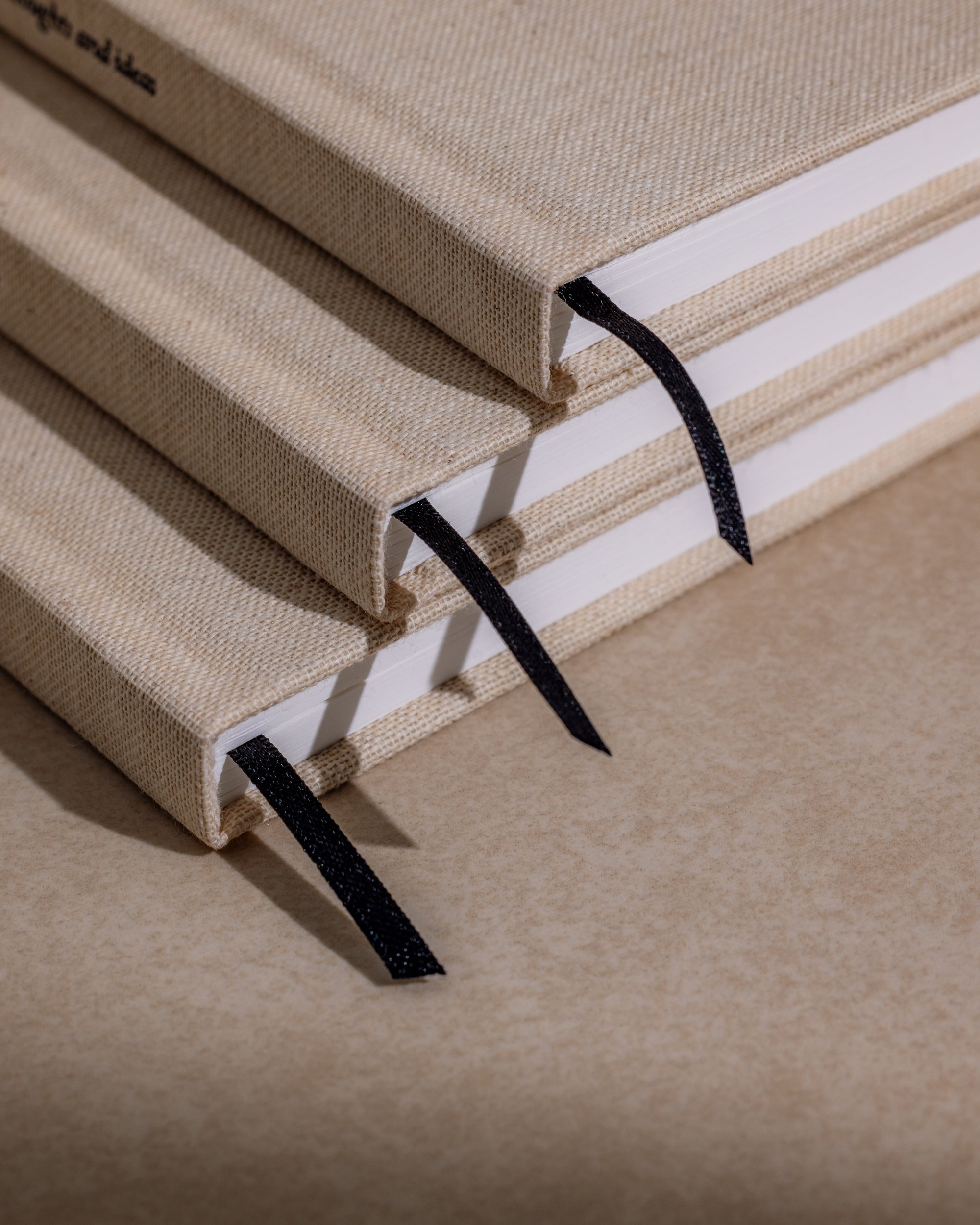 Linen Notebook OATMEAL - A5 jegyzetfüzet (vonalas)