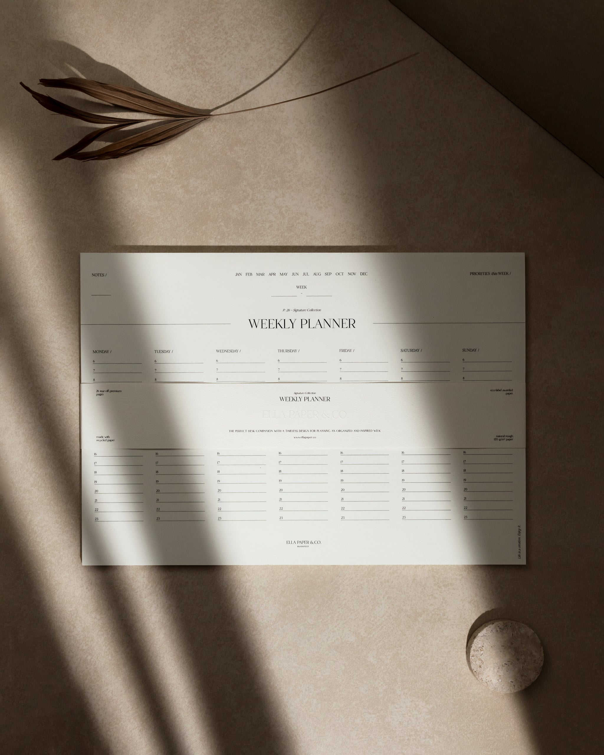 Weekly Planner – Asztali Heti Tervező