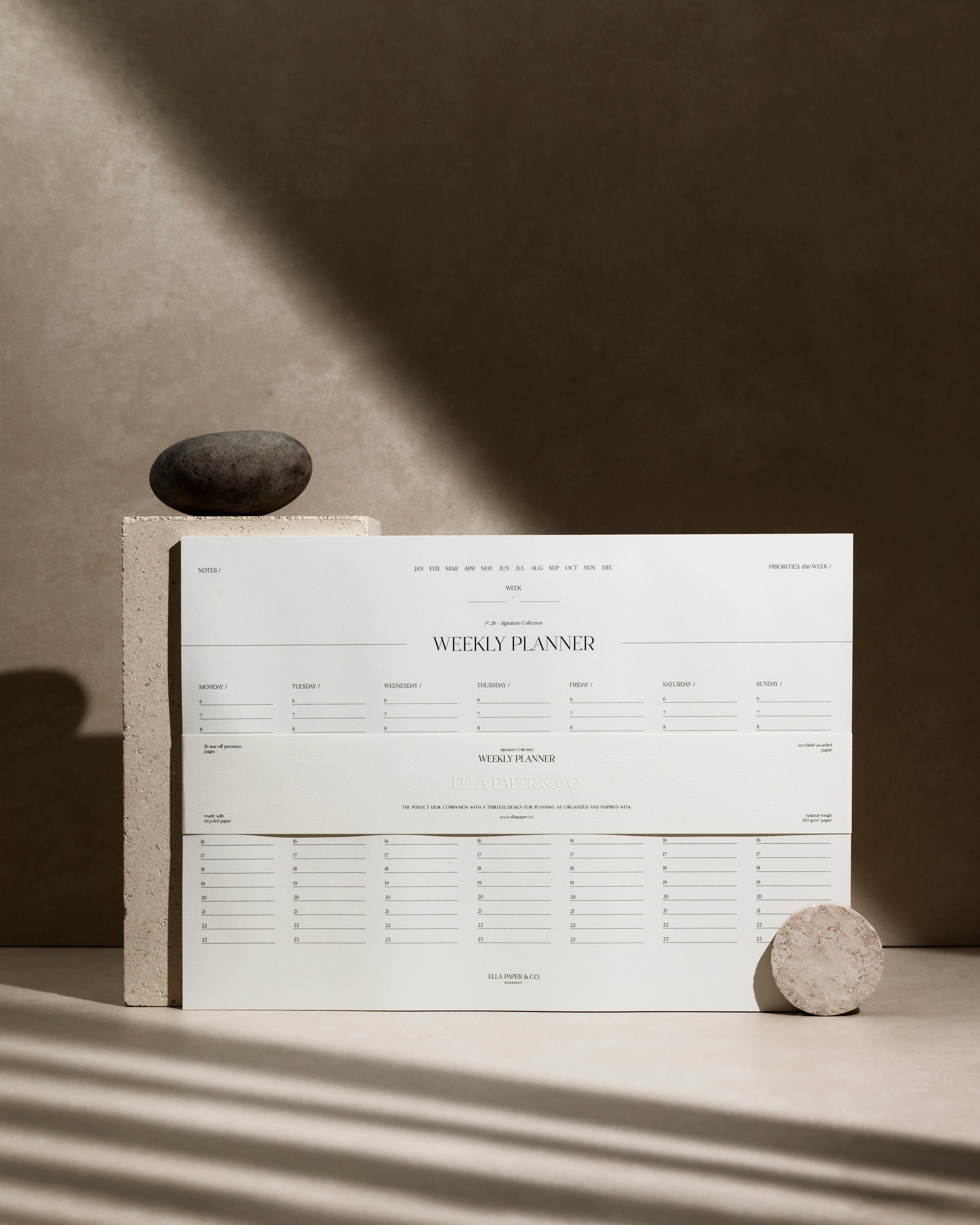 Weekly Planner – Asztali Heti Tervező